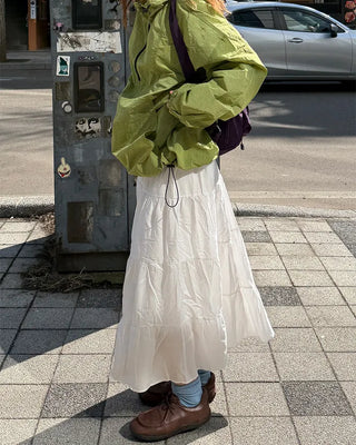 Tiered long skirt