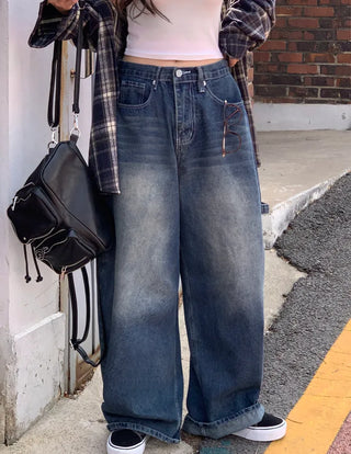 [UNISEX] Balloon Denim Pants