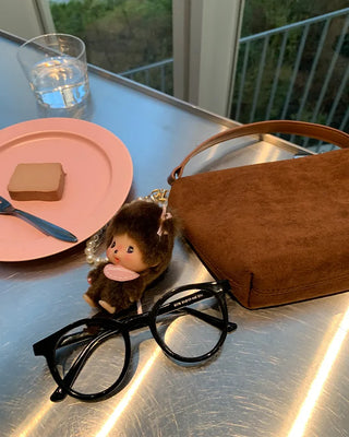 Simple suede bag