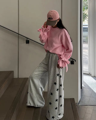 Star-embellished jogger sweatpants