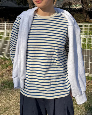 Crew neck striped T-shirt