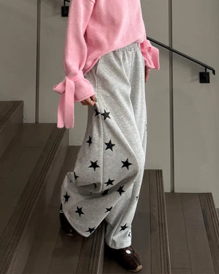 Star-embellished jogger sweatpants