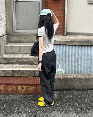 Two-tone ringer neck T-shirt