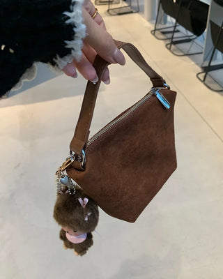 Simple suede bag
