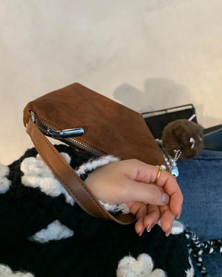 Simple suede bag