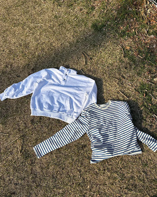 Crew neck striped T-shirt