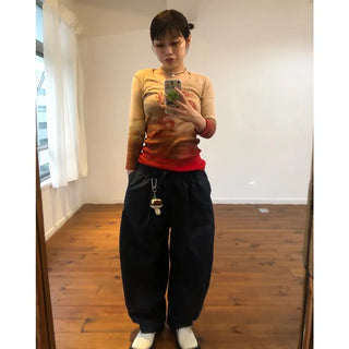 Cotton balloon pants