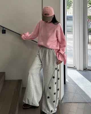 Star-embellished jogger sweatpants