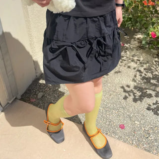 See-through knee-high socks