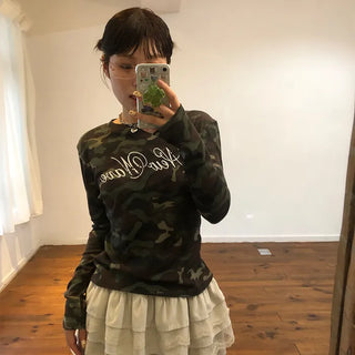 Military lettering T-shirt