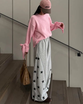 Star-embellished jogger sweatpants