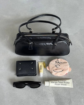 Oval long shoulder bag