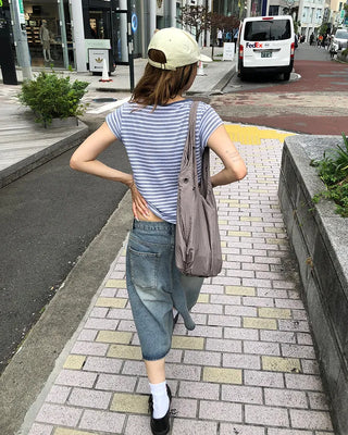Eyelet Round Nylon Bag