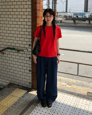 Color Basic Round Short Sleeve T-Shirt