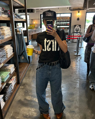 First Lettering Half T-Shirt
