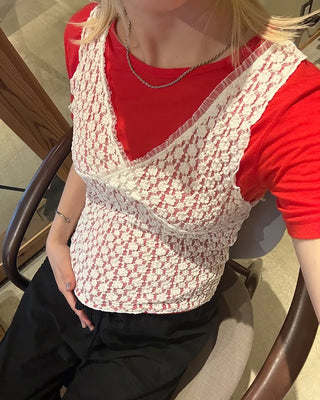 Wool Tencel Slim Short Sleeve T-Shirt