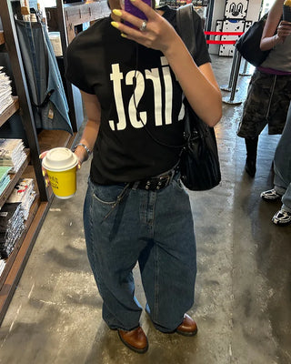 First Lettering Half T-Shirt