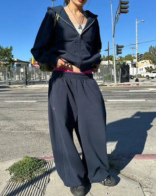 (ORIGINAL) Side-tuck Loose Fit Sweatpants (Fleece Lined)