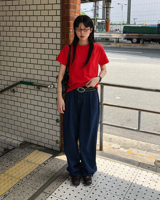 Color Basic Round Short Sleeve T-Shirt