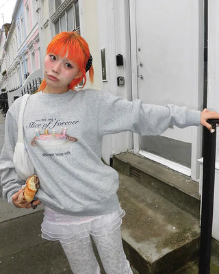 [1st Re-release] (ORIGINAL) Sweet Cake Brushed Fleece Sweatshirt
