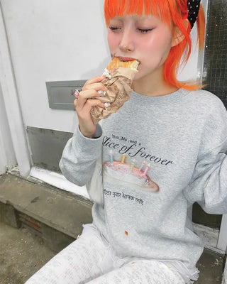 [1st Re-release] (ORIGINAL) Sweet Cake Brushed Fleece Sweatshirt