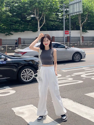 Summer drawstring cargo pants (5 colors)