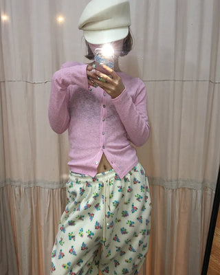 Shell Button Summer Cardigan