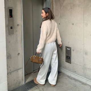 Angora style round knit