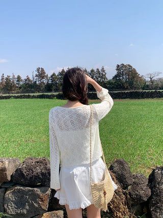 [Adjustable Straps] Lace Ribbon Camisole Dress
