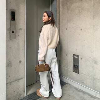 Angora style round knit