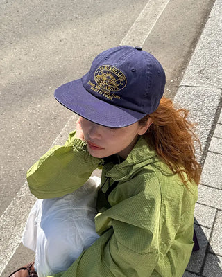 Yellow Stitch Camp Cap