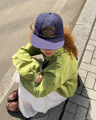 Yellow Stitch Camp Cap
