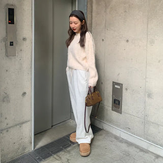 Angora style round knit