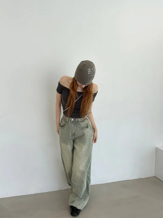 Pigmented Off-Shoulder Short-Sleeve T-Shirt (3 colors)