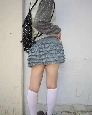 Polka Dot Frill Knapsack