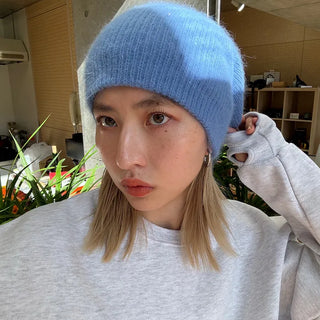 Fluffy Knit Beanie