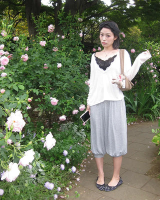 Summer Cropped Easy Sarouel Pants
