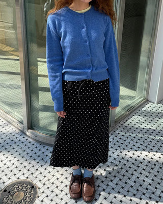 Polka dot long skirt