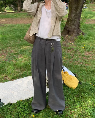 (Unisex) Pintuck Balloon Slacks