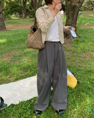 (Unisex) Pintuck Balloon Slacks