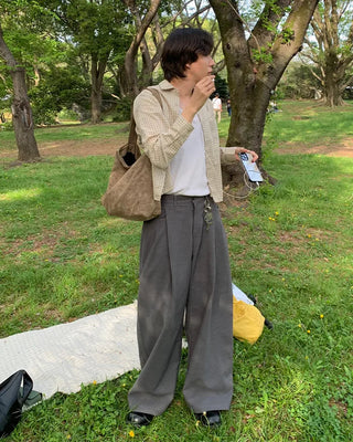 (Unisex) Pintuck Balloon Slacks