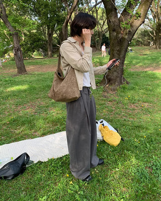 Checked cropped shirt