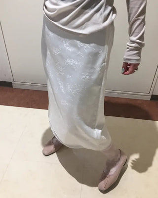 Ribbon square toe flat shoes