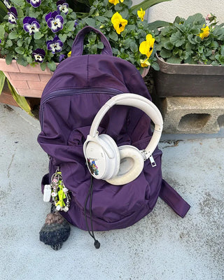 Drawstring Point Multi-Pocket Backpack