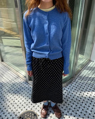 Polka dot long skirt