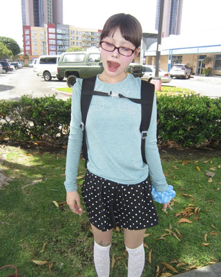 Polka Dot Covered Button Shorts