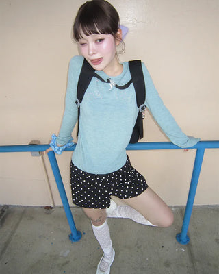 Flower lace sheer knee-high socks