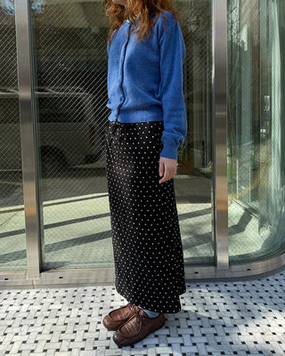 Polka dot long skirt
