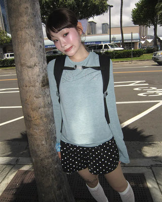 Polka Dot Covered Button Shorts