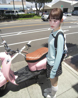 Polka Dot Covered Button Shorts